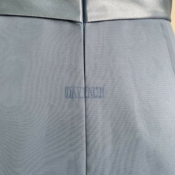 Da Vinci A Line Spaghetti Strap chiffon evening dress light blue sz 10 - Picture 7 of 11